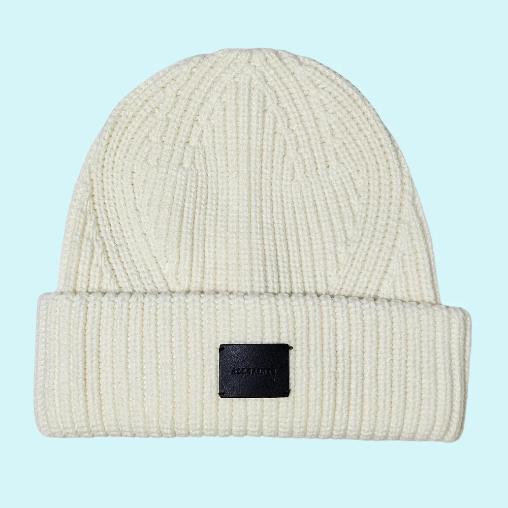 BUNDLE - 2 All Saints Hats Beanies Chalk Wool Blend Knit Cottagecore Outdoor